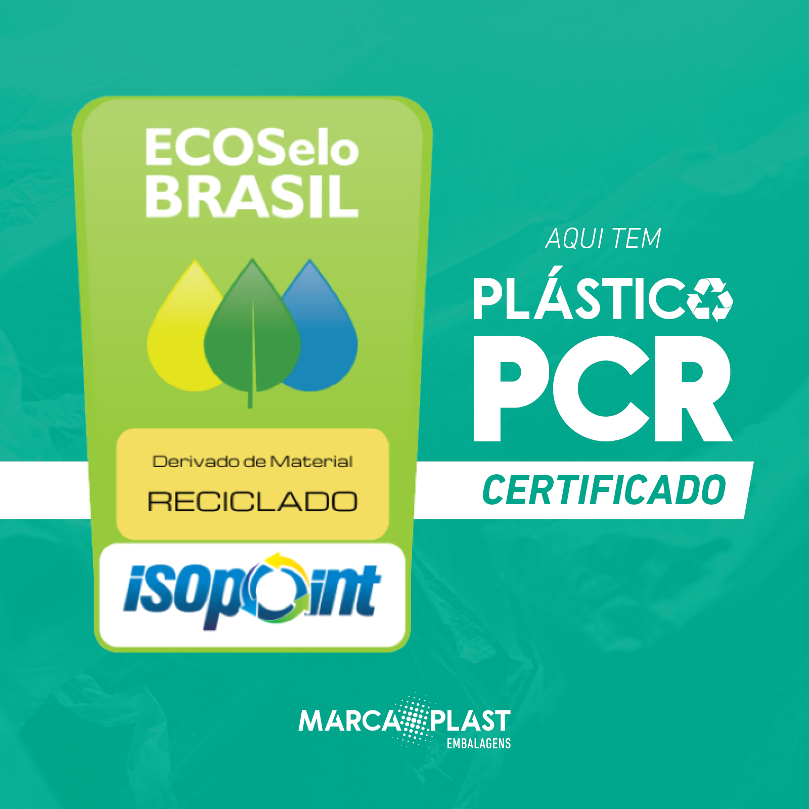 MarcaPlast tem certificado de conformidade para matéria prima reciclada