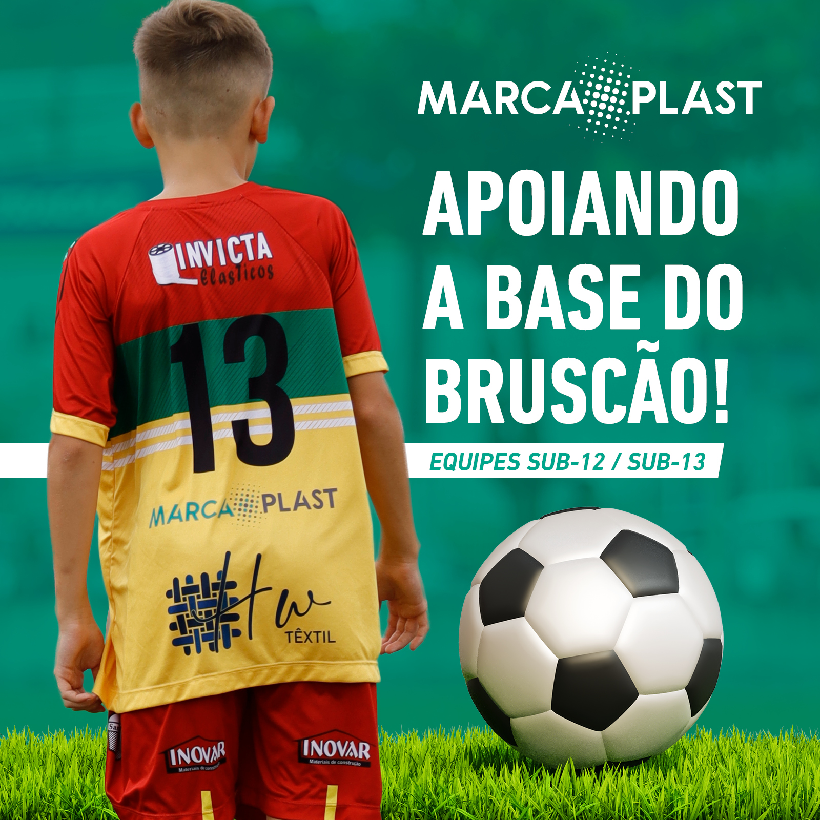 MarcaPlast apoia equipe de base do Brusque Futebol Clube