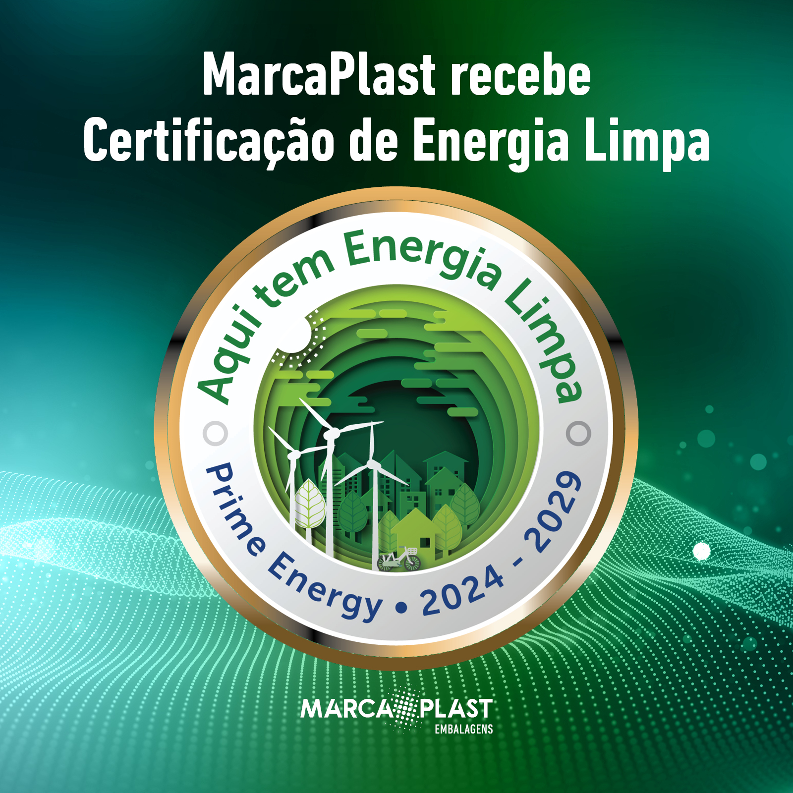 MarcaPlast recebe Certificação de Energia Limpa