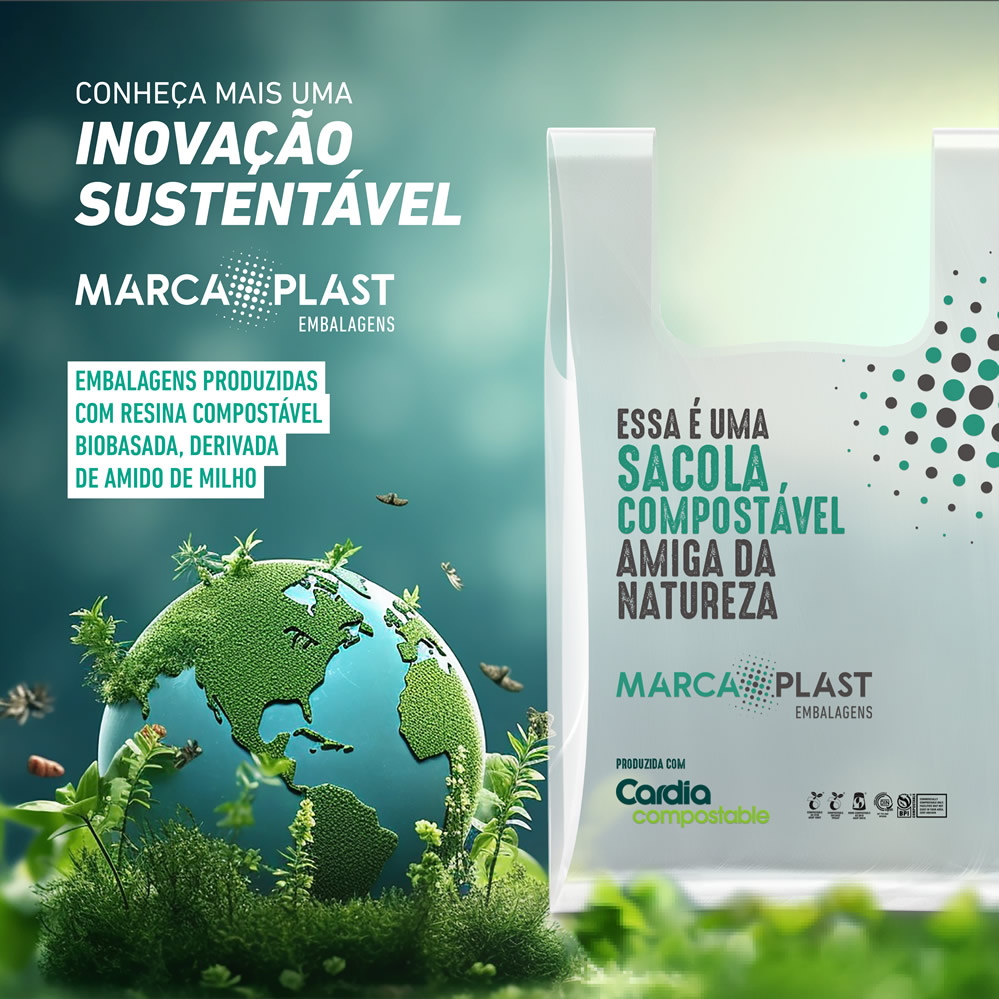 MarcaPlast apresenta novo material: produza suas embalagens plásticas com material compostável