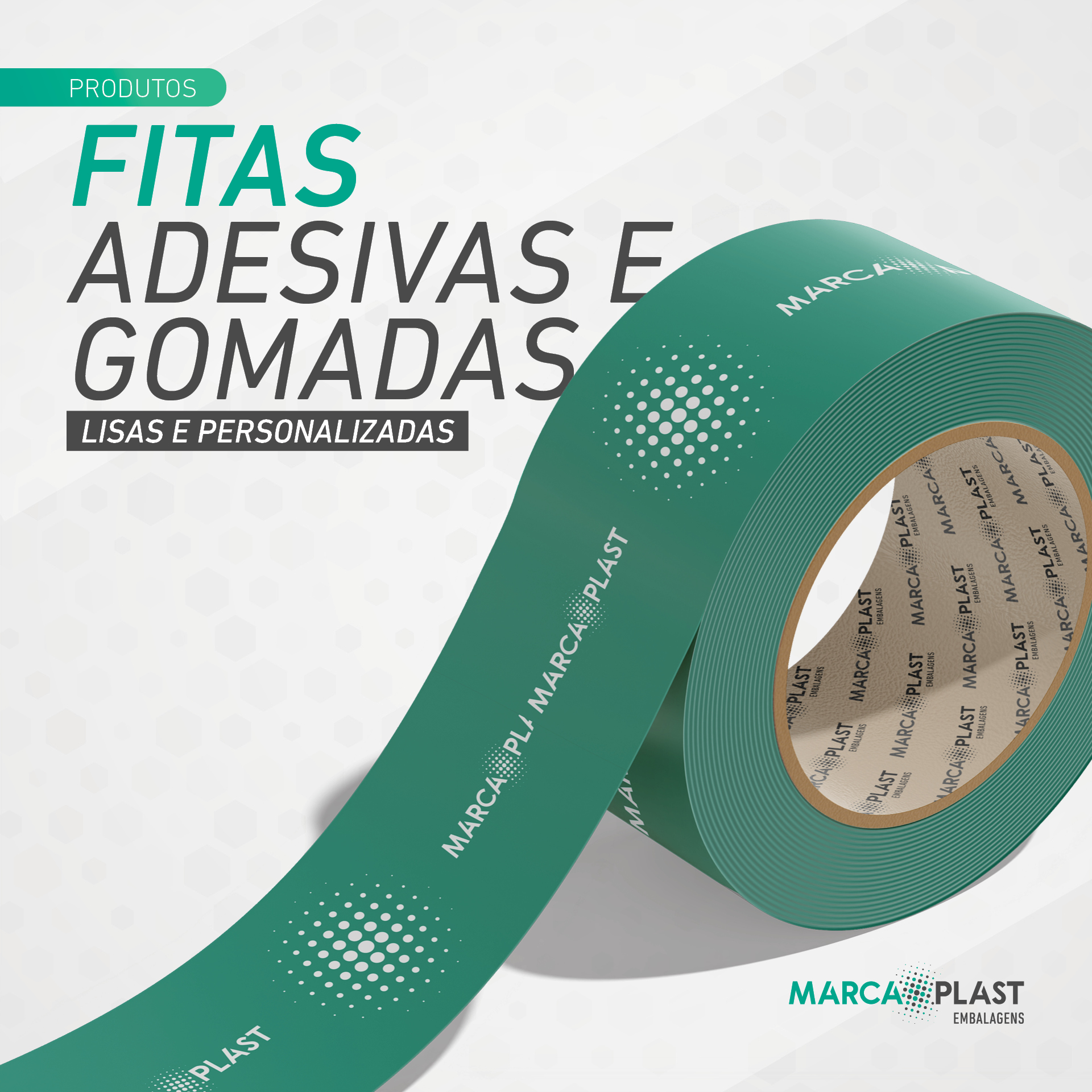 Fitas Adesivas Lisas e Personalizadas é com a MarcaPlast